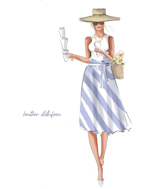 Coffee Lover Fashion Illustration Heather Stillufsen Etsy