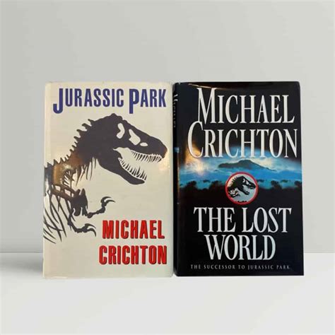 Michael Crichton Jurassic Park With The Lost World First Editions