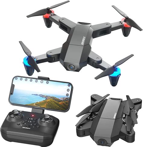 SIMREX X500 Mini RC Drone with 720P Camera, Foldable FPV, WiFi Video, Easy Fly, Black - Walmart.com