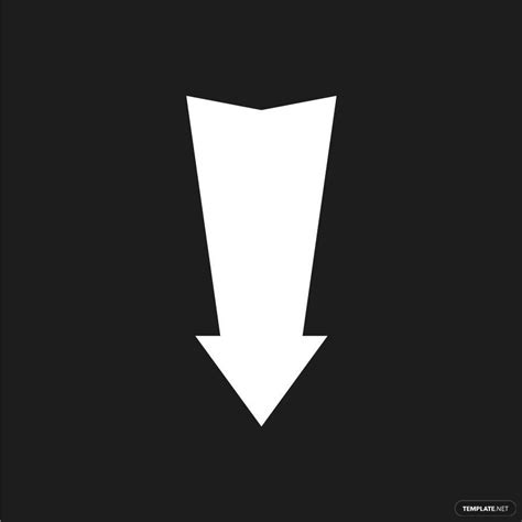 White Down Arrow Vector in Illustrator, SVG, JPG, EPS, PNG - Download ...