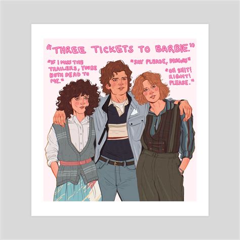 Three Tickets to Barbie, an art print by bp - INPRNT