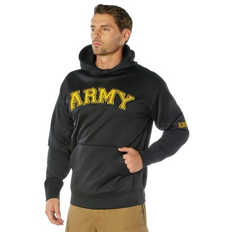 Army Pullover Hoodie Black Army Navy Store