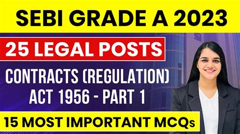 SEBI Grade A Legal Officer 2023 Syllabus Preparation SEBI Law Officer