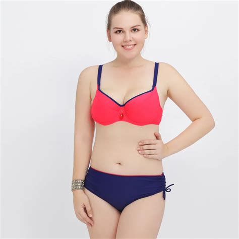 2017 Women Swimwear Sexy Plus Size Swimsuit Fat Wear Plus Size Bikini