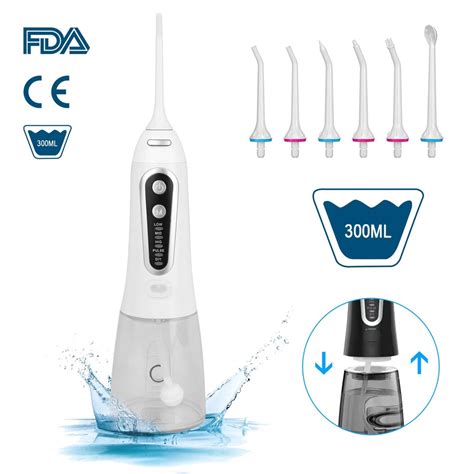 Irrigador oral 5 modos usb recarregável portátil dental jato de água