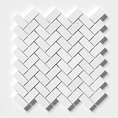 Aspen White Honed Subway Marble Tile 2 3 4x5 1 2x3 8 Marble