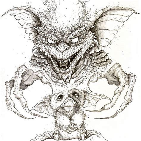 Gremlins Sketch at PaintingValley.com | Explore collection of Gremlins ...