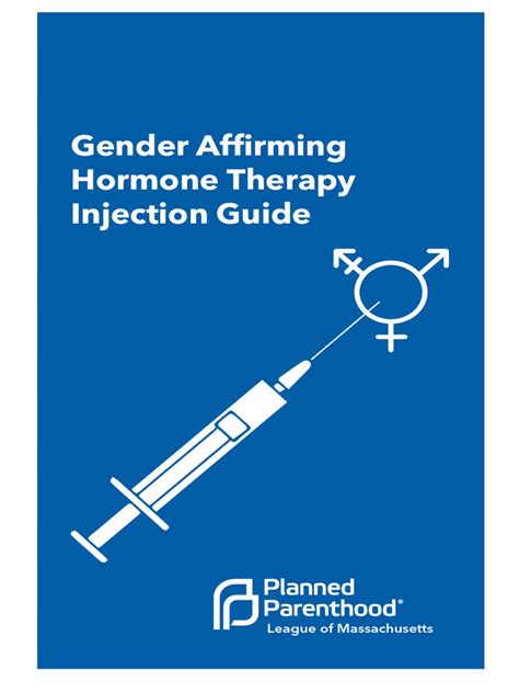 Pplm Gender Affirming Hormone Therapy Injection Guide 2 Pdf Injection Medicine Syringe