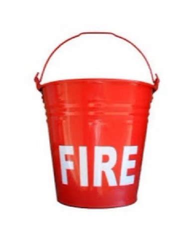 Red Litre Capacity And Inch Size Mild Steel Fire Buckets At Best