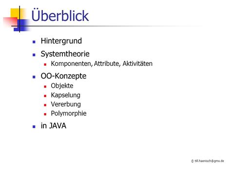 Objektorientierte Programmierung Was Ist Das Eigentlich Ppt