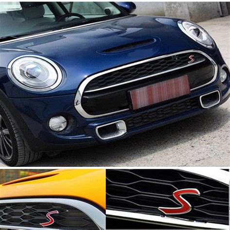 Fits Mini Cooper S Grill Badge Replacement Emblem Metal With Fitting