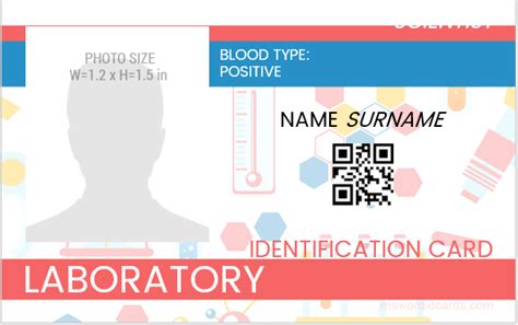 5 Ms Word Laboratory Employee Id Badge Templates Microsoft Word Id