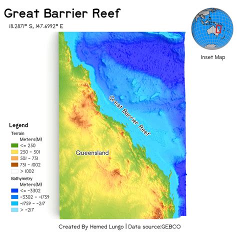 Great Barrier Reef Map : r/australia