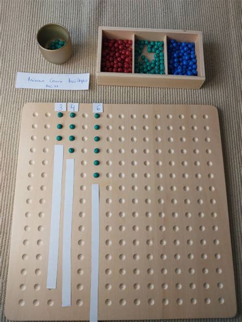 LA TABLA PERFORADA UN MATERIAL MONTESSORI DE MATEMÁTICAS Juegos y