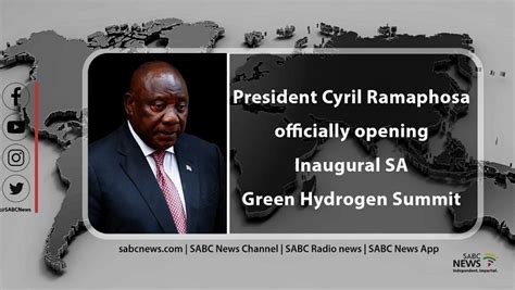 Live President Ramaphosa Officially Opens Inaugural Sa Green Hydrogen