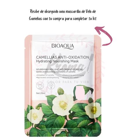 Kit Camelias Bioaqua Antiedad Antiarrugas Estuche Lujo Kroma Space