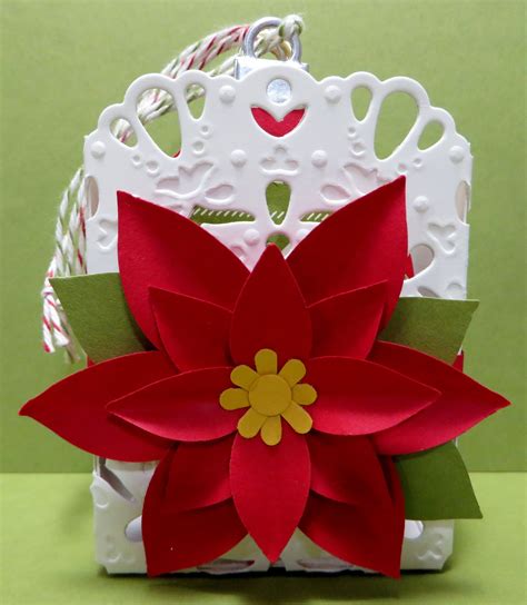 Stampin Up Darling Doily Tagsornaments Holder With Su Envelope Punch