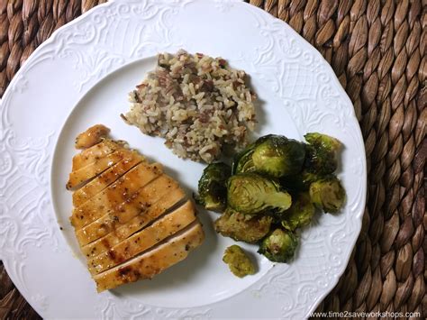 Honey Dijon Chicken With Roasted Brussels Sprouts Kasey Trenum