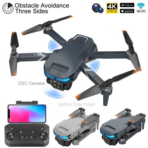 Novo profissional mini zangão 4k xt9 hd câmera dupla quadcopter 360