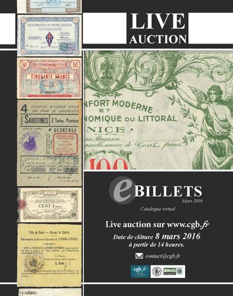 Veille Numismatique Blog Archive Live Auction E Billets D But De La