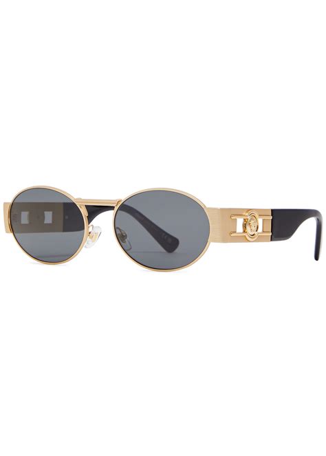 Versace Oval Frame Sunglasses Harvey Nichols