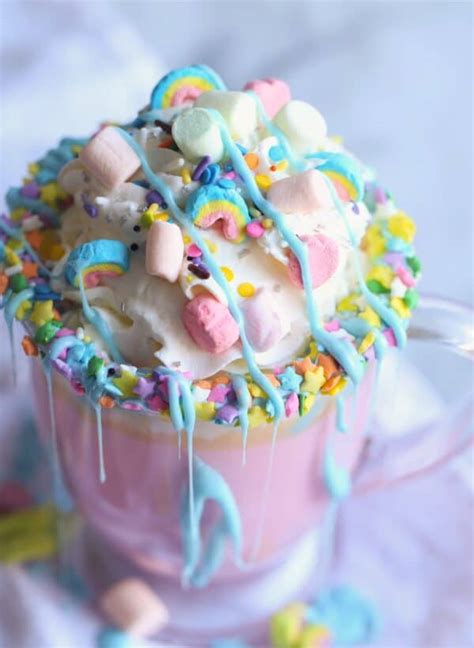 Unicorn Hot Chocolate Cookies And Cups