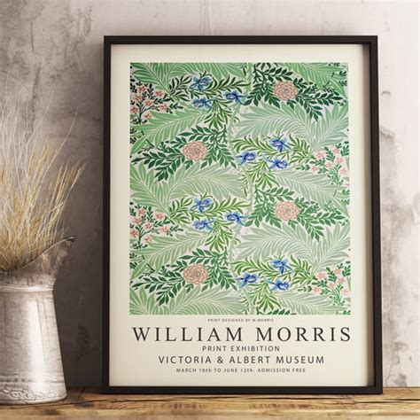 William Morris Exhibition Poster William Morris Art Print Etsy UK