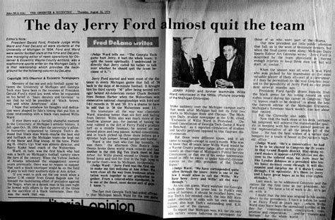 Presidential Myth: The Real Story of Gerald Ford, Willis Ward and the ...