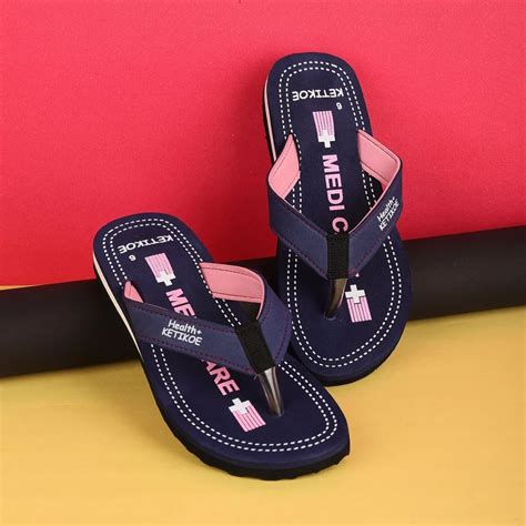 Daily Wear Printed Ketikoe Health Eva Slipper Blue Flats At Rs