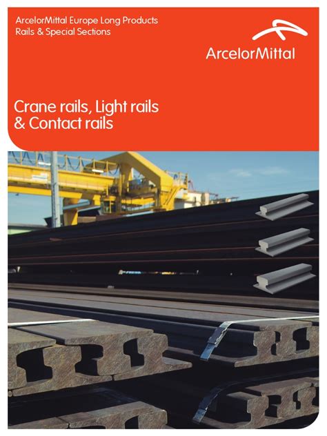 Arcelormittal Crane Rails En Pdf Rail Transport Steel