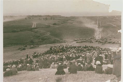 Crowd Gathered At Peace Hill Site Of The Easter Sunrise Services