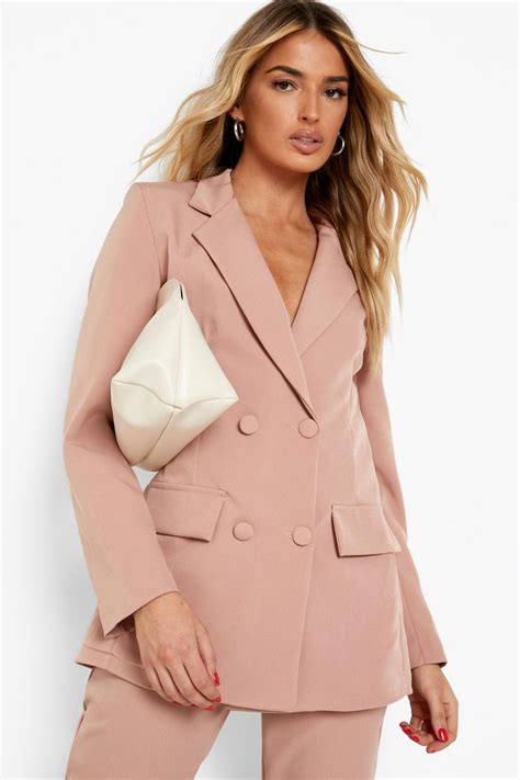 Double Breasted Tailored Blazer Boohoo Uk