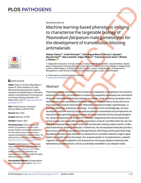 (PDF) Machine learning-based phenotypic imaging to characterise the targetable biology of ...