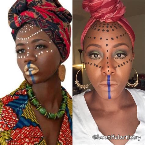 Traditional African Tribal Makeup Ideas