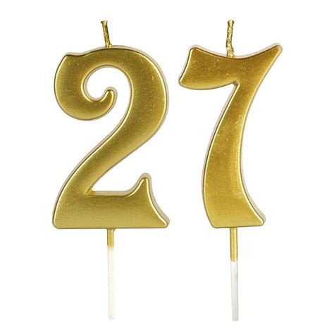 27th And 72nd Number Birthday Candles For Cake Topper Number 72 27