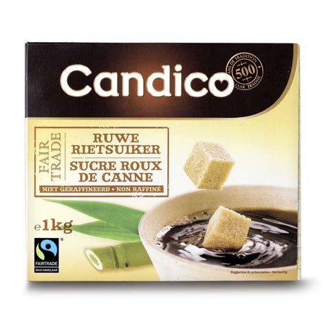 Candico Sucre Roux De Canne Morceau Fairtrade Kg Delhaize