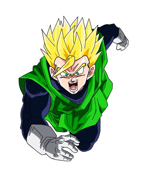 Gohan Super Saiyan 2 Render By Brusselthesaiyan On Deviantart