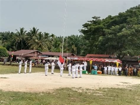 Upacara HUT Ke 78 RI Kecamatan Kota Baharu Aceh Singkil Paskibra