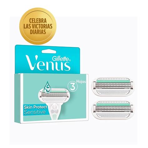 Cartucho De Rastrillo Gillette Venus Sensitive Para Mujer Para Piel