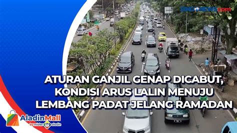 VIDEO Aturan Ganjil Genap Dicabut Kondisi Arus Lalin Menuju Lembang