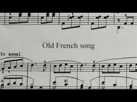 Tschaikowsky Op No Old French Song Youtube