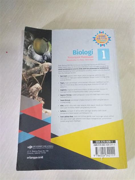 Buku Biologi Penerbit Erlangga Kurikulum 2013 Revisi K13 Kelompok