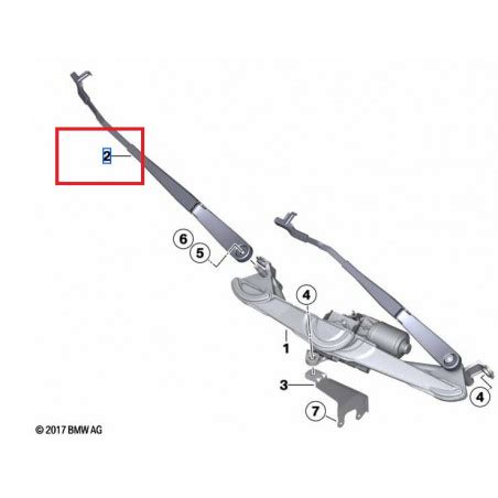 Bras d essuie glace AVANT coté au choix pour BMW X3 F25 Coté Avant