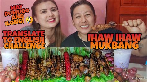 IHAW IHAW MUKBANG PHILIPPINES TAGALOG TO ENGLISH TRANSLATION