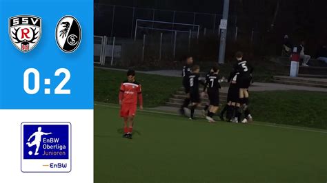 Enbw Oberliga B Junioren Ssv Reutlingen Sc Feiburg Ii