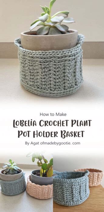 Plant Pot Cover Free Crochet Pattern Ideas Carolinamontoni