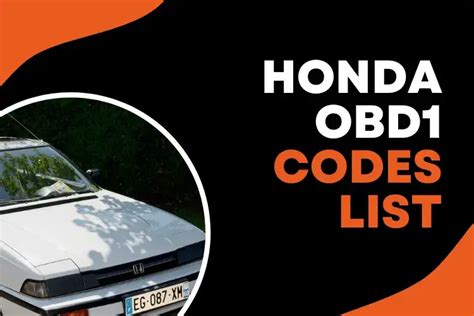 Honda Obd Codes A Comprehensive List For Quick Troubleshooting Obd