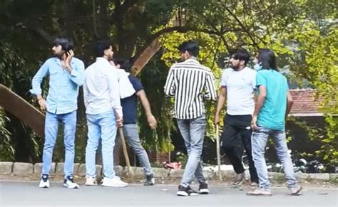 On Camera Men Seen Walking With Sticks At Jnu Clash Between 2 Groups