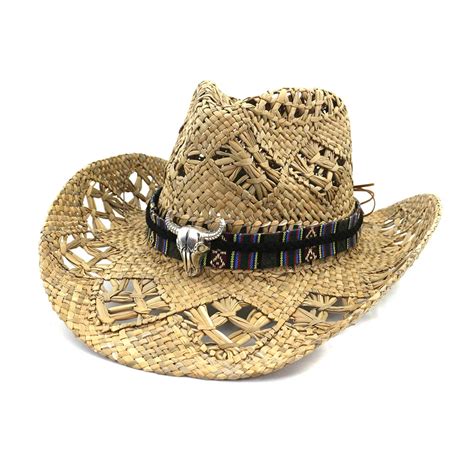 Sombrero De Paja De Vaquero Occidental Para Hombre Y Mujer Sombrero De