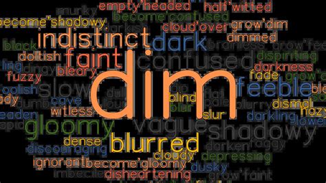 DIM: Synonyms and Related Words. What is Another Word for DIM ...